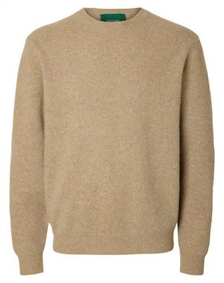ANRRagi Knit Wool Crew Neck Strik